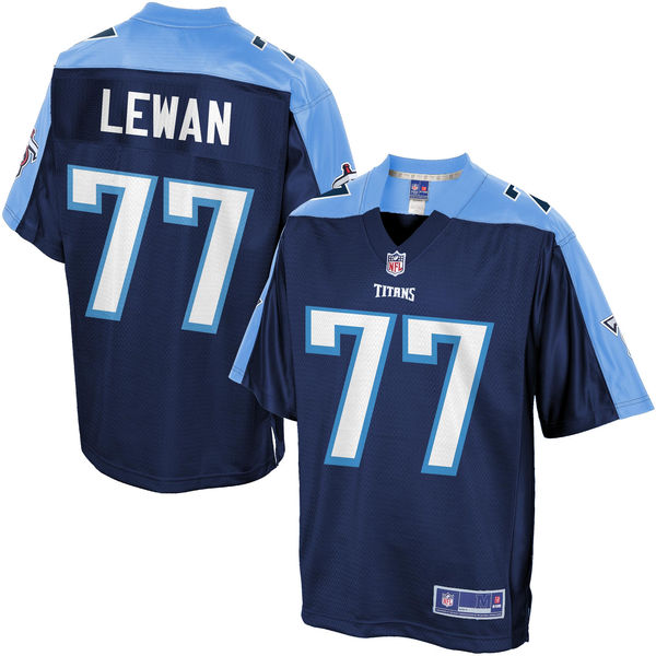 Men's Tennessee Titans Taylor Lewan Pro Line Navy Team Color Jersey