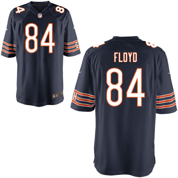 Men's Chicago Bears #84 Leonard Floyd Nike Navy Game Jersey