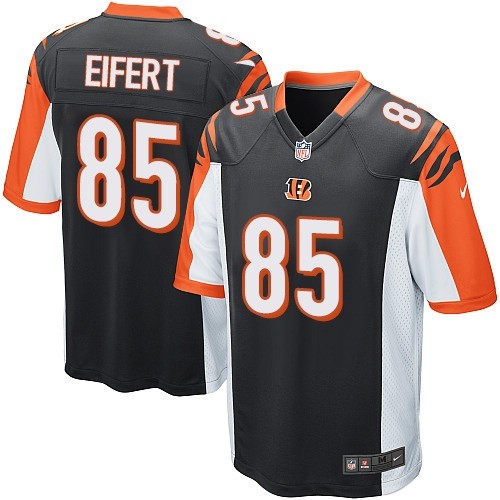 Game Tyler Eifert Mens Jersey - Cincinnati Bengals #85 Home Black NFL