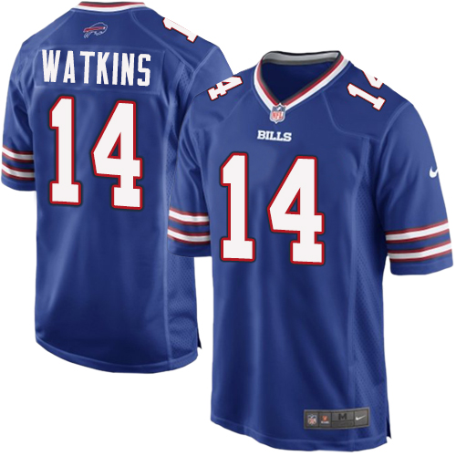 Game Sammy Watkins Mens Jersey - Buffalo Bills #14 Home Royal Blue NFL