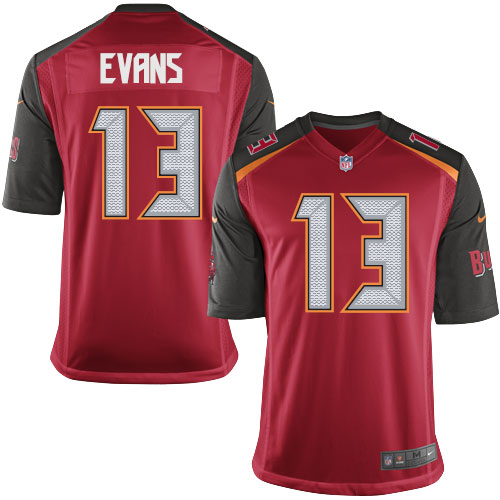 Game Mike Evans Youth Jersey - Tampa Bay Buccaneers #13 Home Red NFL