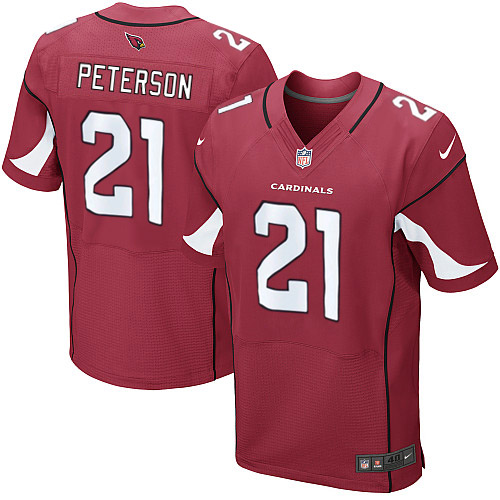 Elite Patrick Peterson Mens Jersey - Arizona Cardinals #21 Home Red NFL