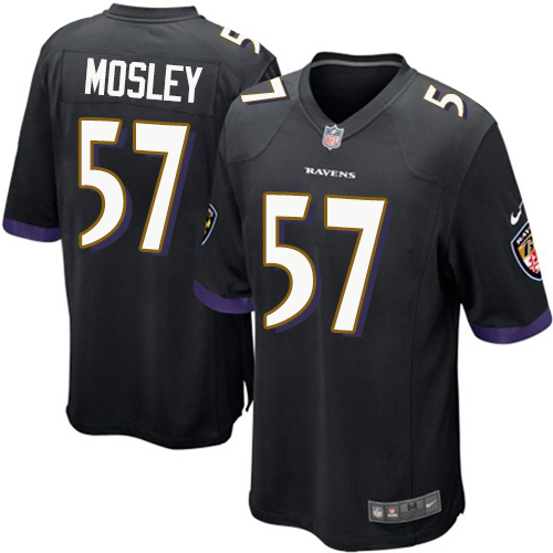 Game C.J. Mosley Mens Jersey - Baltimore Ravens #57 Alternate Black NFL