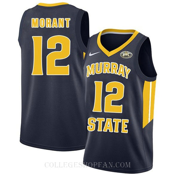 Ja Morant Murray State Racers #12 Limited College Basketball Mens Jersey Navy