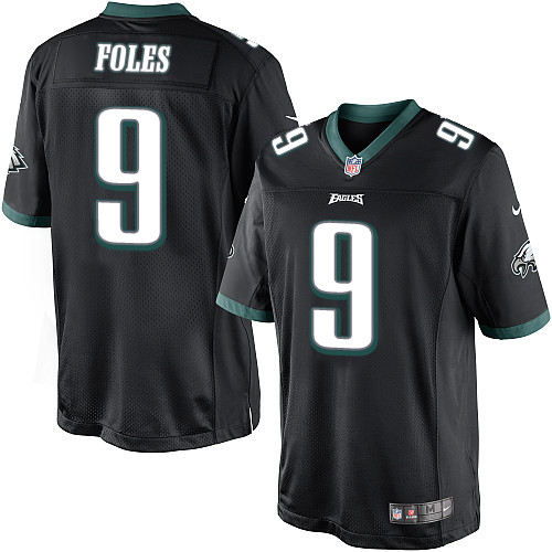 Limited Nick Foles Mens Jersey - Philadelphia Eagles #9 Alternate Black NFL