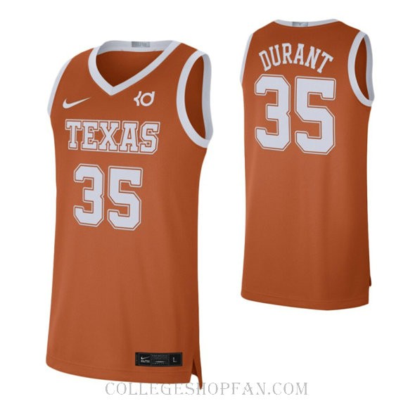 Kevin Durant Texas Longhorns #35 Swingman College Basketball Mens Jersey Orange