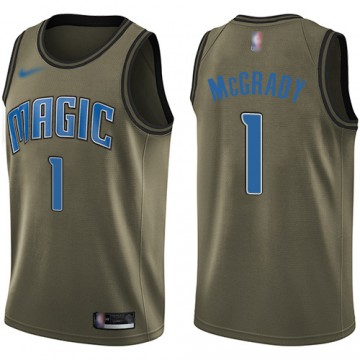 Tracy Mcgrady Jersey Orlando Magic Salute to Service Green Swingman Jersey