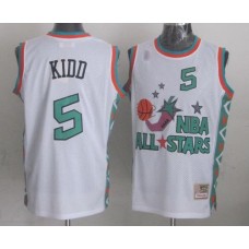 Jason Kidd Jersey Dallas Mavericks #5 White All star 1996