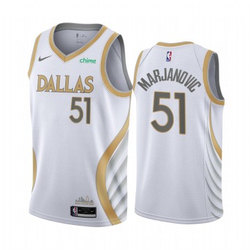 Men Dallas Mavericks Jersey Boban Marjanovic Swingman City Edition 2020-21 Revolution 30 White