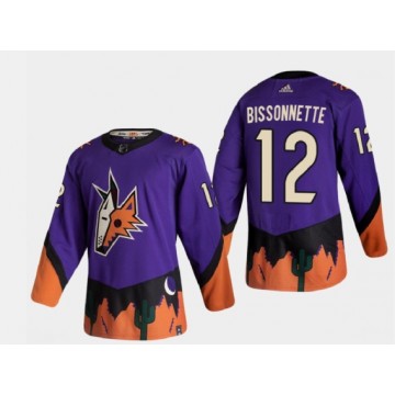 Arizona Coyotes Paul Bissonnette Jersey 2020-21 Retro Reverse Purple No.12