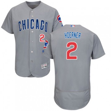 Nico Hoerner Jersey Chicago Cubs Road Grey Flex Base Jersey