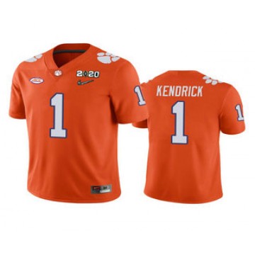 #1 Derion Kendrick Jersey Clemson Tigers Orange Game National Championship 2020