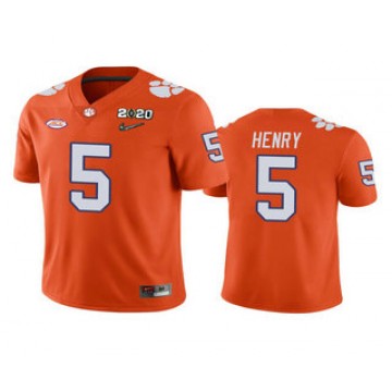 K.J. Henry Jersey Clemson Tigers #5 Orange Game National Championship 2020