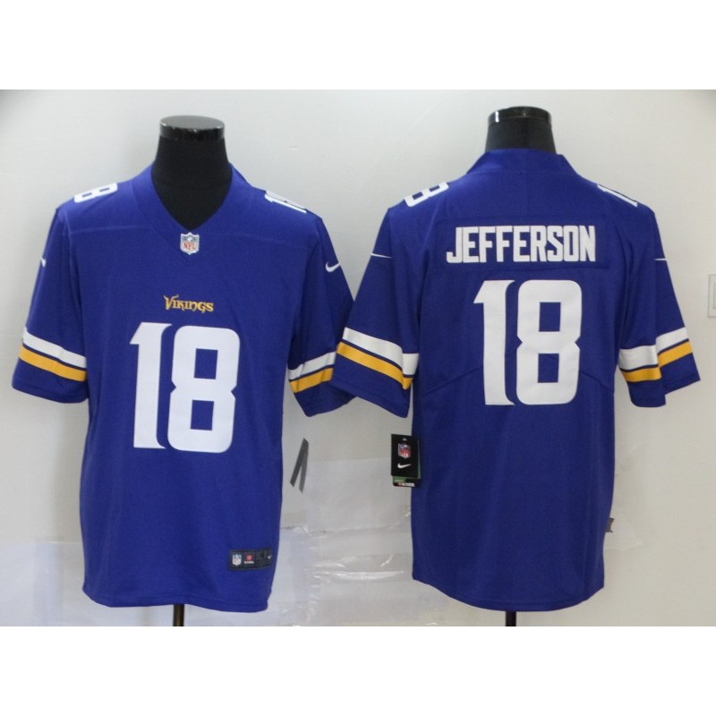 Justin Jefferson Jersey Purple Vikings Vapor Untouchable Limited 2020 Men