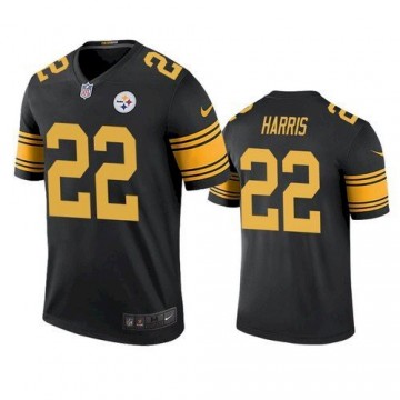 Men's Steelers Najee Harris Jersey Black Limited Color Rush