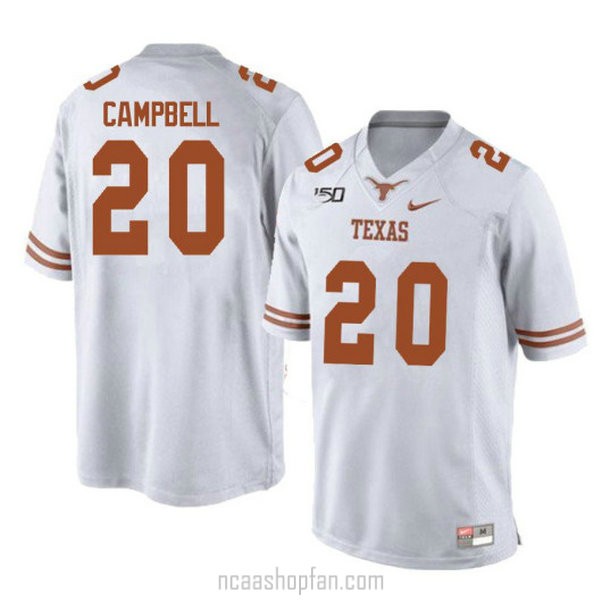 Mens Nike Game White Texas Longhorns Earl Campbell Alumni College Jersey 20