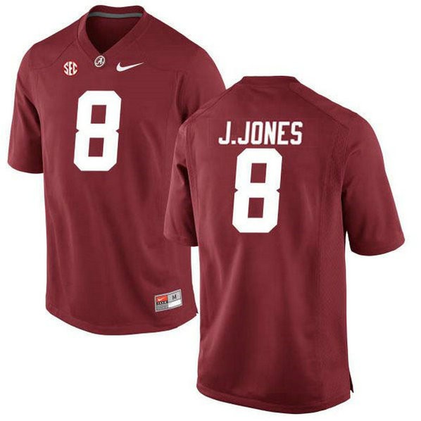 Mens Julio Jones Alabama Crimson Tide #8 Game Red Colleage Football Jersey 102