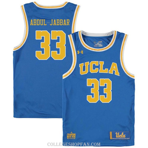 Mens Kareem Abdul Jabbar Ucla Bruins #33 Swingman Blue College Basketball Jersey