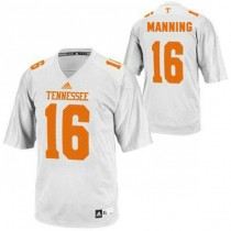 Mens Peyton Manning Tennessee Volunteers #16 Adidas Limited White Colleage Football Jersey 102