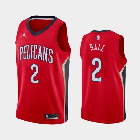 Lonzo Ball Jersey New Orleans Pelicans Statement Red Jersey