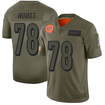 Men's Bengals Anthony Munoz Jersey Camo Limited Salute To Service 2019