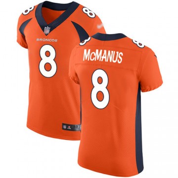 #8 Brandon McManus Jersey Denver Broncos Orange Elite Vapor Untouchable