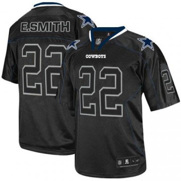 Emmitt Smith Dallas Cowboys Jersey #22 Lights Out Black Elite Embroidered