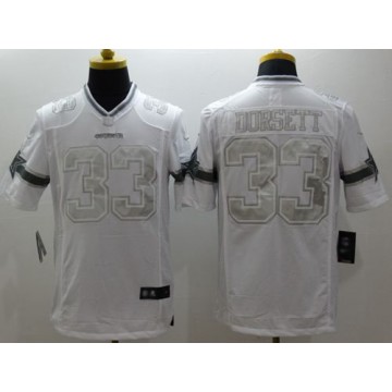 #33 Tony Dorsett Jersey Dallas Cowboys White Limited Platinum