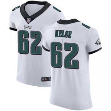 Eagles Jason Kelce Jersey White 62 Men's Elite Vapor Untouchable