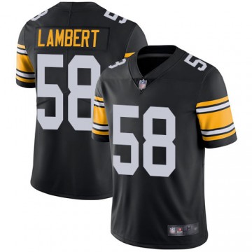 Jack Lambert Pittsburgh Steelers Jersey #58 Black Limited Vapor Untouchable Alternate