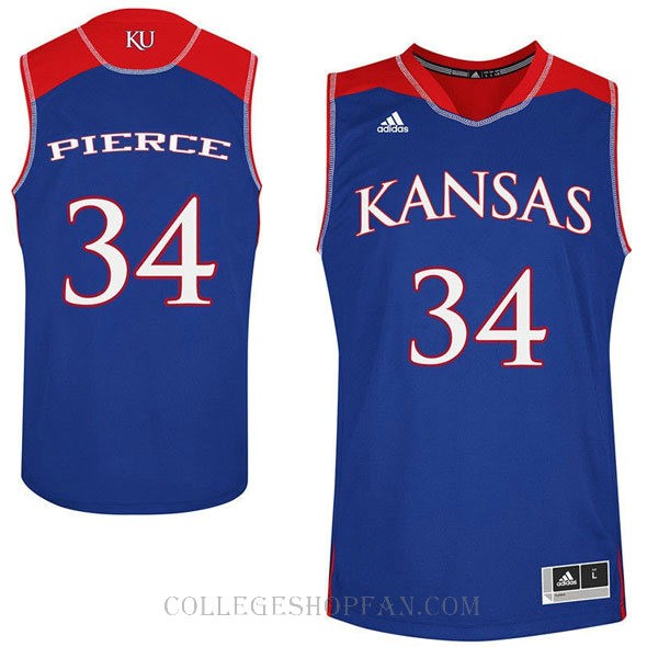 Paul Pierce Kansas Jayhawks #34 Swingman College Basketball Womens Jersey Royal