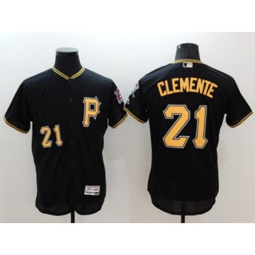 Black Roberto Clemente Jersey Pittsburgh Pirates Collection Flexbase Jerseys