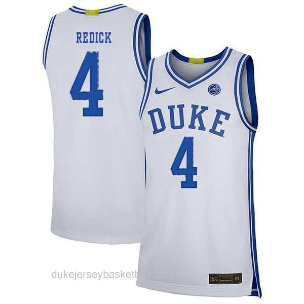 Womens Jj Redick Duke Blue Devils #4 Swingman White Colleage Basketball Jersey