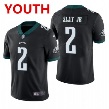 darius slay jr. Philadelphia Eagles Jersey #2 Limited Black Vapor