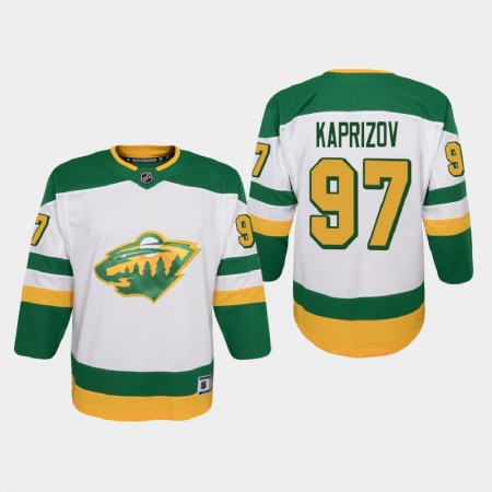 Minnesota Wild #97 Jersey Kirill Kaprizov Reverse White 2021 Retro