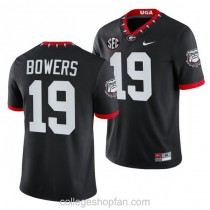 Youth Brock Bowers Georgia Bulldogs Uga #19 Limited Black Football College Jersey