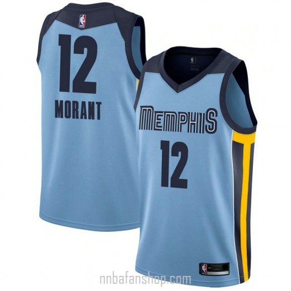 Youth Ja Morant Memphis Grizzlies Nike Authentic Light Blue Jersey Statement Edition