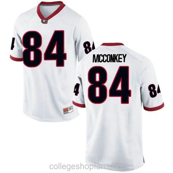 Youth Ladd Mcconkey Georgia Bulldogs Uga #84 Limited White Football College Jersey